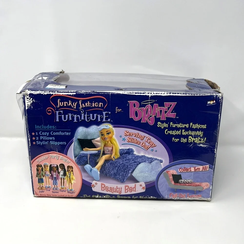 MGA Funky Fashion Furniture For Bratz Beauty Bed Vtg‎ 2002